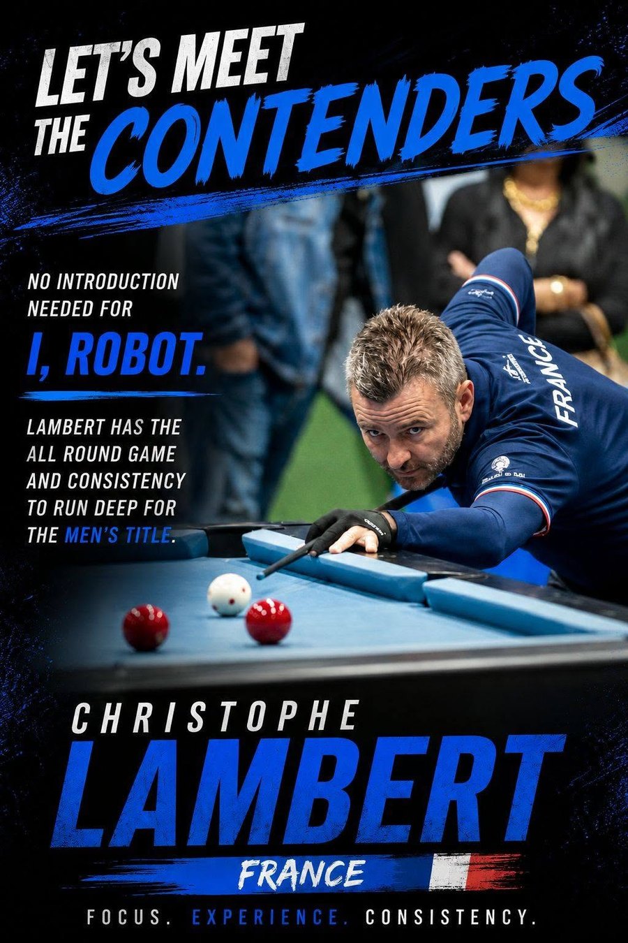Meet the Contenders poster for Christophe Lambert of France